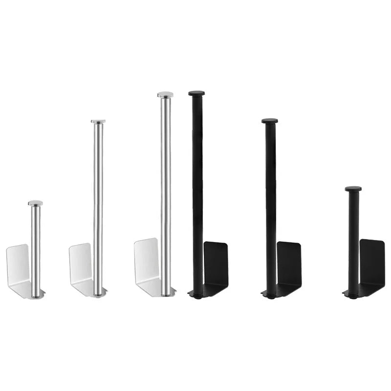 Punch-Free Adhesive Stainless Steel Paper Towel & Toilet Holder