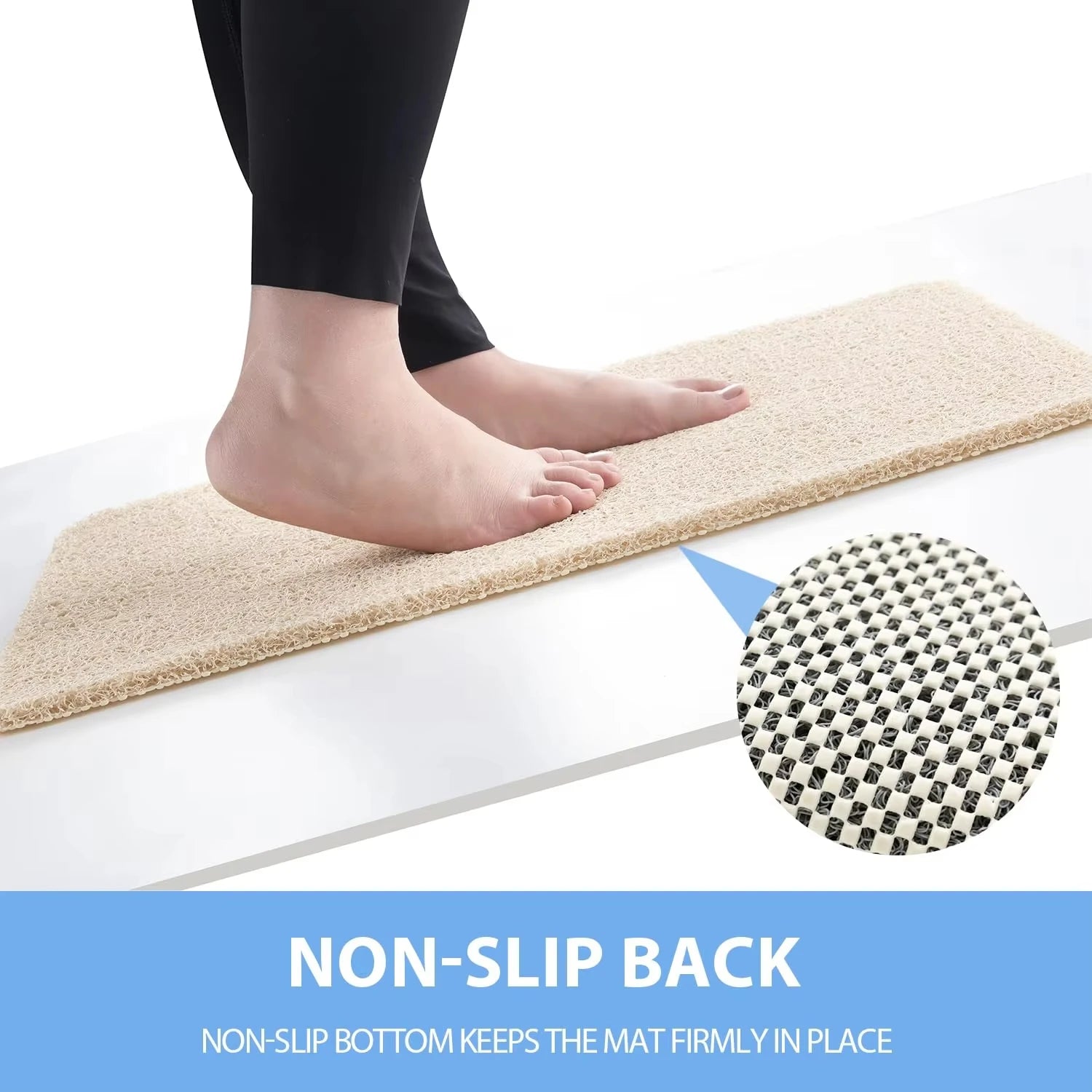 50x80cm Non-Slip Shower Mat – Drainable & Washable Bath Mat