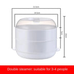 Eco-Friendly Microwave Steamer – Dumpling & Rice Cooking Container