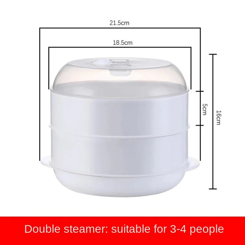 Eco-Friendly Microwave Steamer – Dumpling & Rice Cooking Container