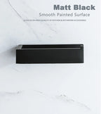 Black Self-Adhesive Toilet Paper Holder Stainless Steel Wall Mount Tissue Roll Rack
