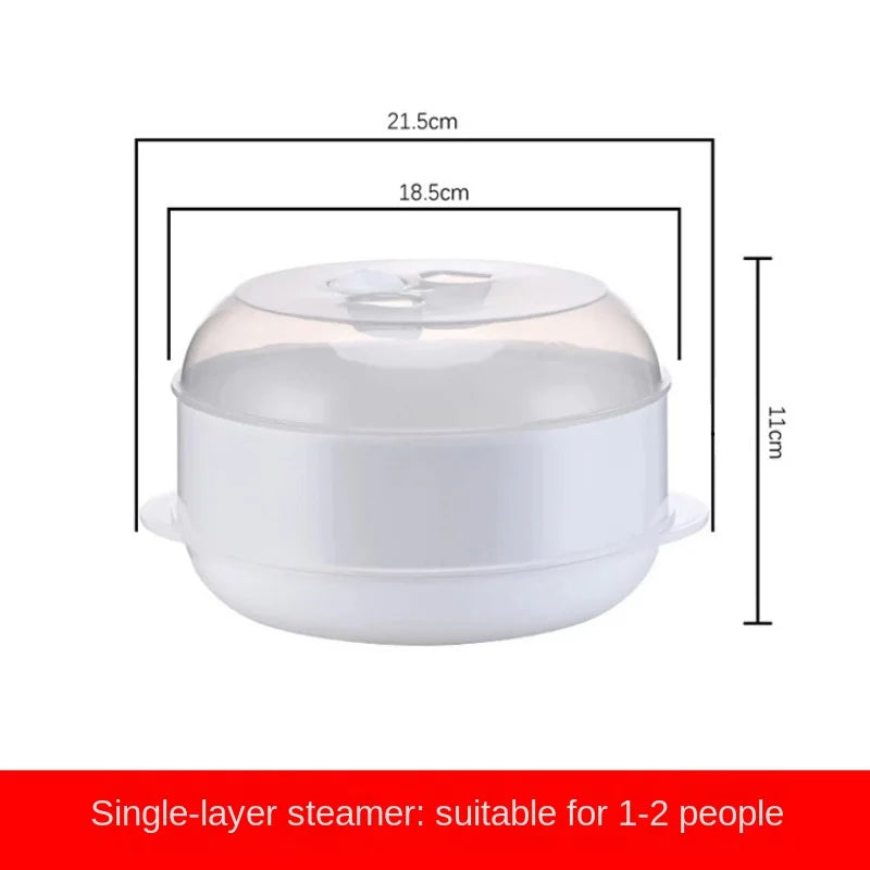 Eco-Friendly Microwave Steamer – Dumpling & Rice Cooking Container
