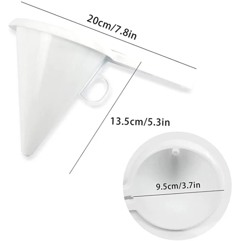 Multi-Purpose Food-Grade Plastic Funnel & Slurry Separator