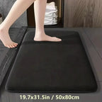 Absorbent Coral Velvet Bathroom Mat – Non-Slip Anti-Skid Floor Mat for Bathroom & Home