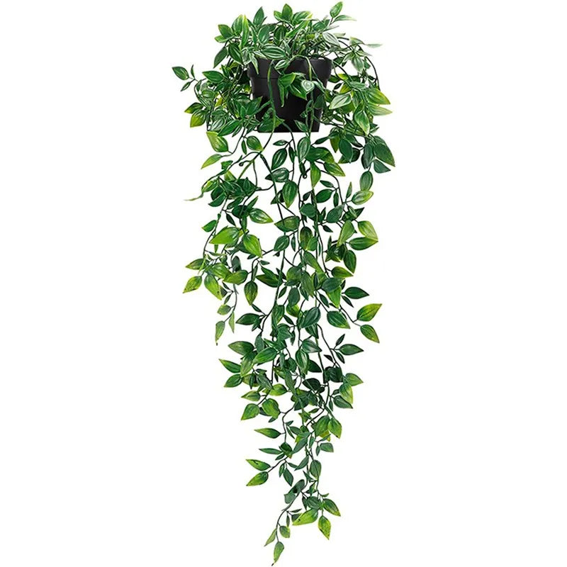 Artificial Ivy Plant with Plastic Leaf Pots – 65cm