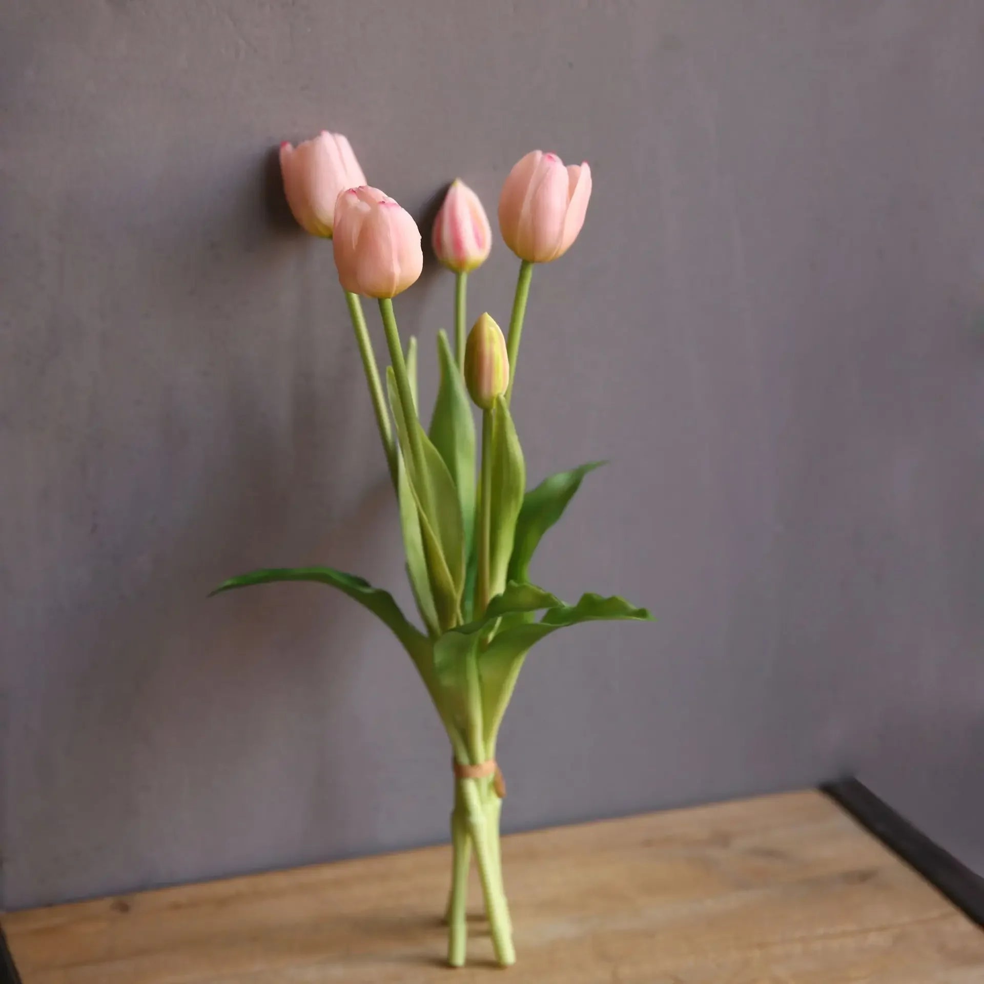 40cm Five-Headed Artificial Tulip Bouquet – Nordic Style