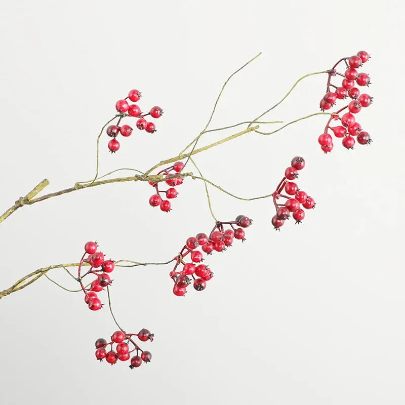 72cm Artificial American Cranberry Berry Foam Branch