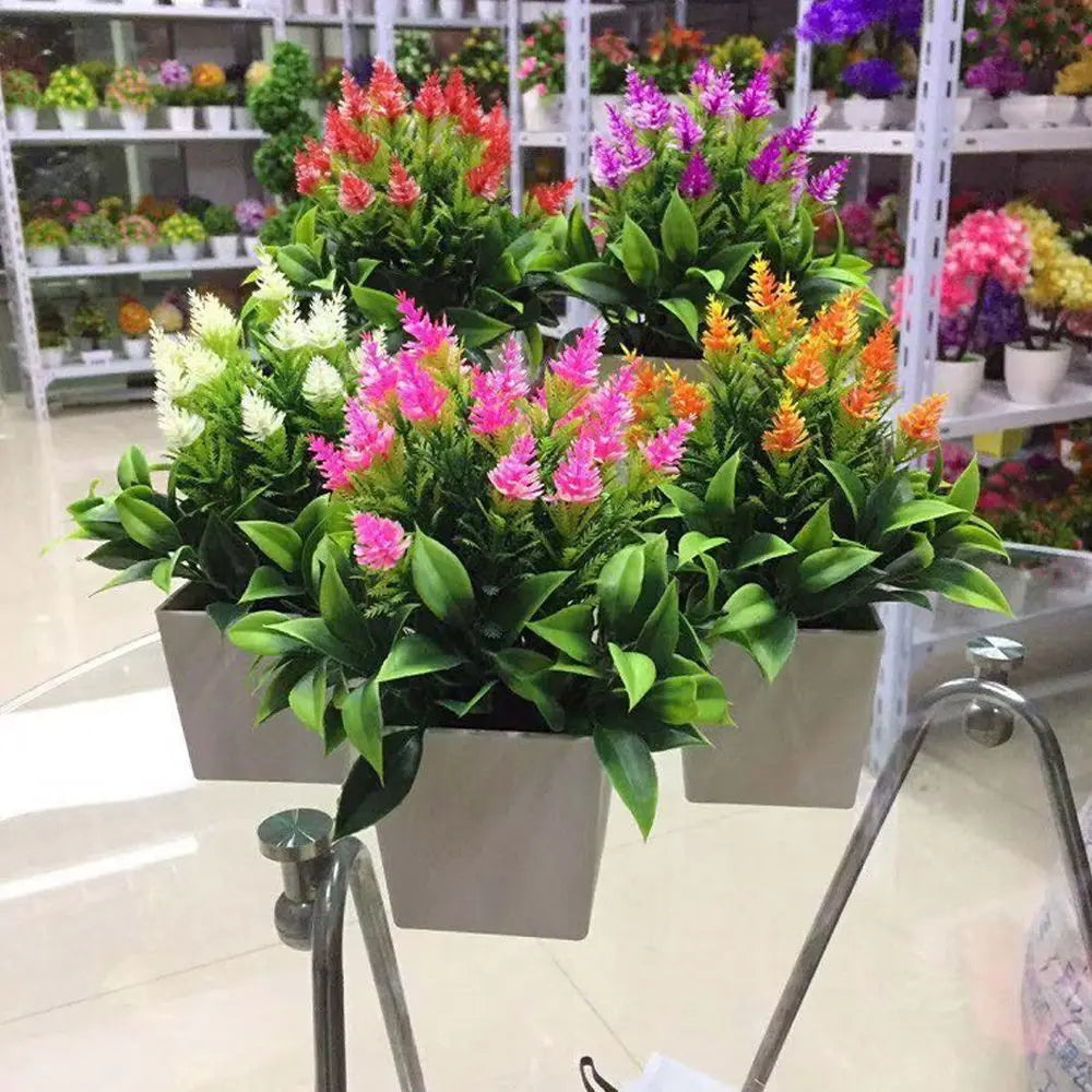 Artificial Potted Bonsai Silk Flower Plant 18cm