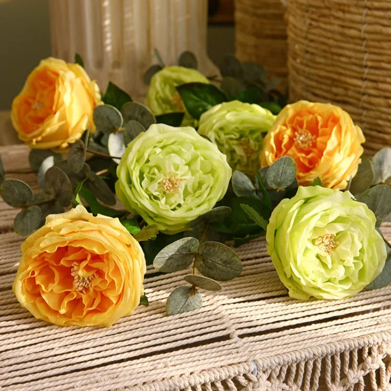 45cm Artificial Silk Rose Flower Indoor Home Decor for Events