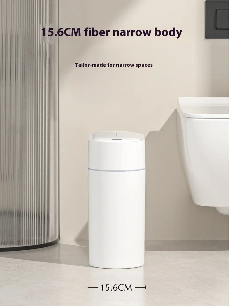 7L Smart Touchless Sensor Trash Can – Compact Waterproof Auto Bin for Bathroom & Kitchen