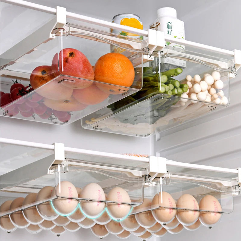 Refrigerator Drawer Storage Box – Transparent Food Organizer