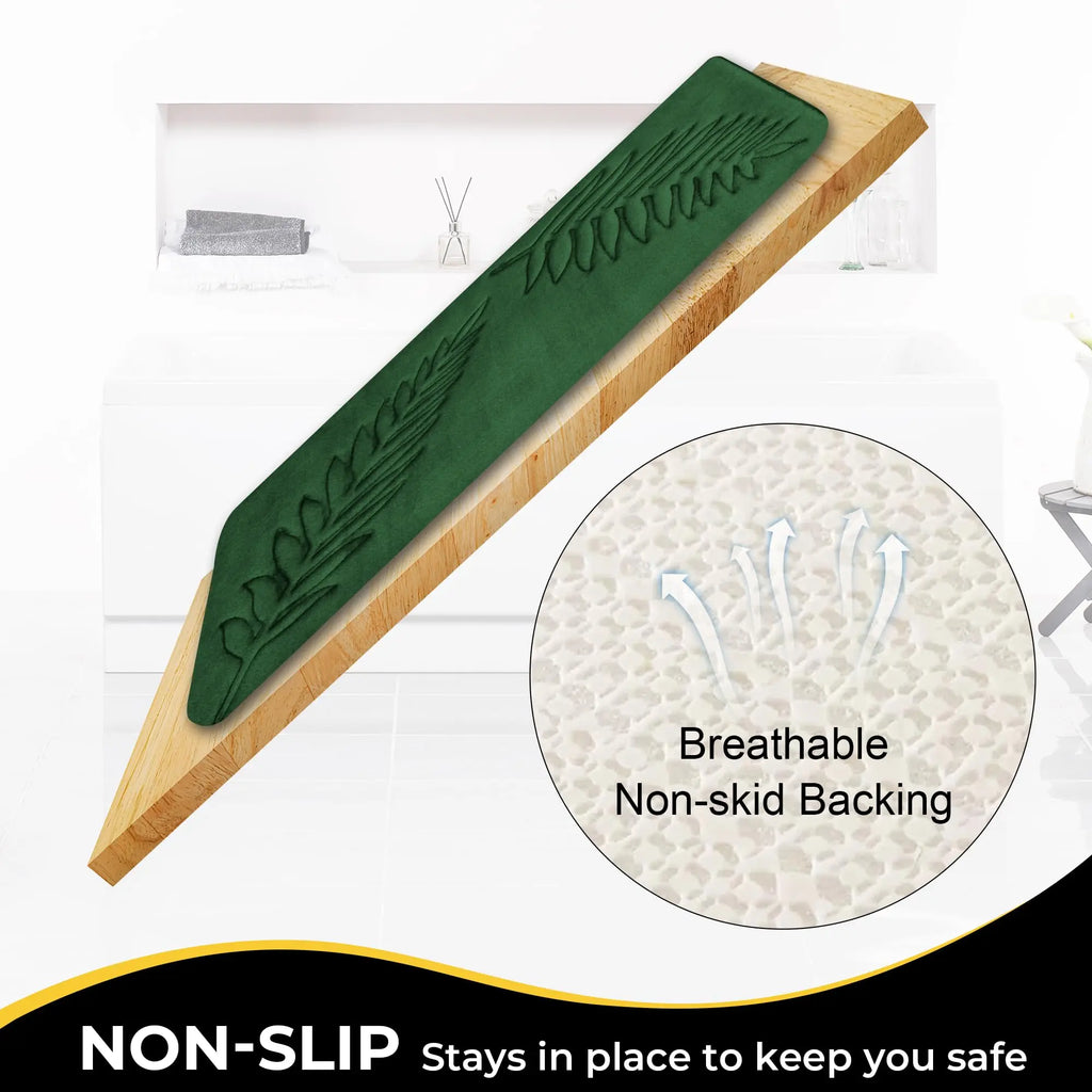 Fashion Soft Microfiber Bath Rug – Non-Slip Quick Dry Absorbent Bathroom Mat