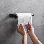 Punch-Free Adhesive Stainless Steel Paper Towel & Toilet Holder