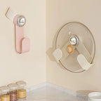 Adjustable Pot Lid Holder – Wall-Mounted, Space-Saving Organizer