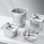 304 Stainless Steel Food Storage Pan – Durable Buffet & Kitchen Use