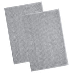 Homaxy Chenille Bathroom Mat – Non-Slip Dirt & Water Absorbent Microfiber Rug