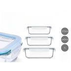 High Borosilicate Glass Lunch Box – Airtight, Reusable, Food-Grade, Eco-Friendly Bento Container