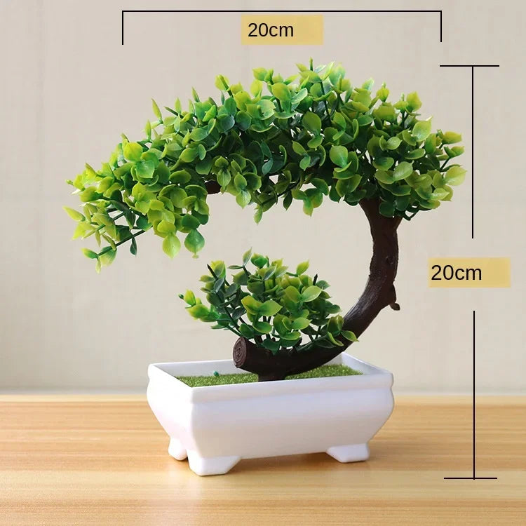 Artificial Bonsai Small Tree  Desktop Potted
