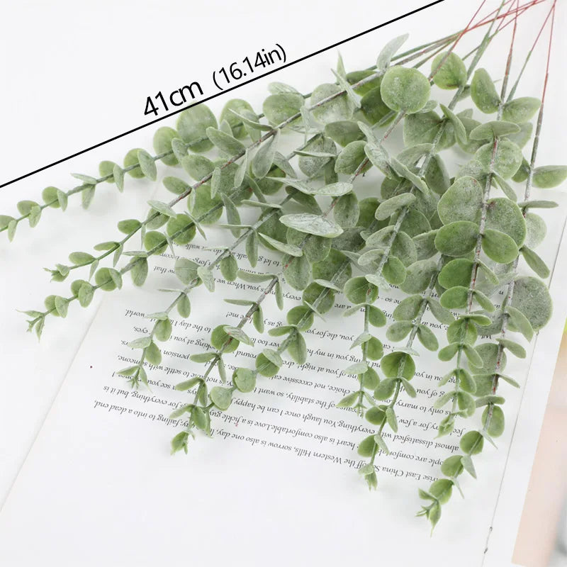 Artificial Eucalyptus Leaves Bouquet 41cm Decor