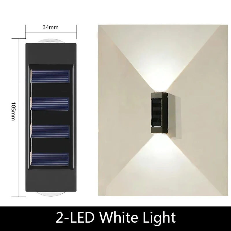Solar Wall Light – Modern Outdoor Waterproof LED Lamp