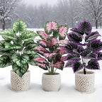3pcs Large Artificial Green Plant Set – 60cm Bonsai
