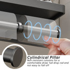 Aluminum Toilet Paper Holder Wall Mount with Shelf & Phone Stand