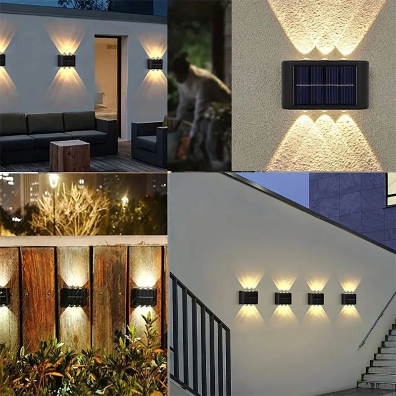 Solar Wall Light – Modern Outdoor Waterproof LED Lamp