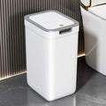 Touchless Bathroom Trash Can – Wall-Mounted, Odor-Sealing, Durable Plastic, Rectangular