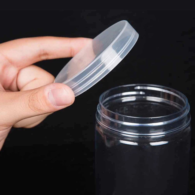 Modern Transparent Food Storage Bottle – Airtight PET/PE Kitchen Storage Jar