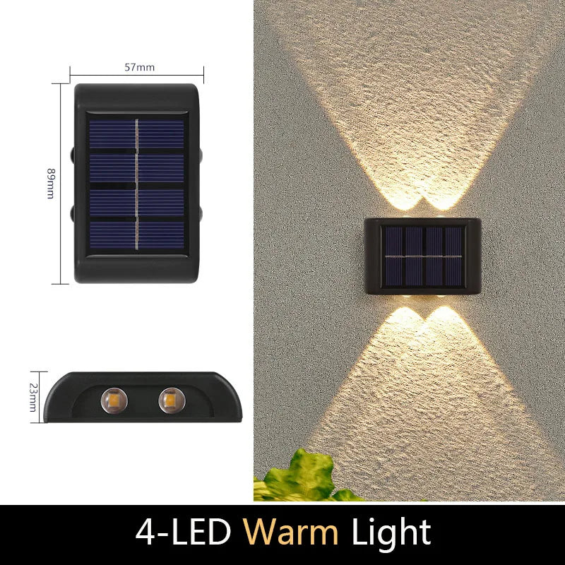 Solar Wall Light – Modern Outdoor Waterproof LED Lamp