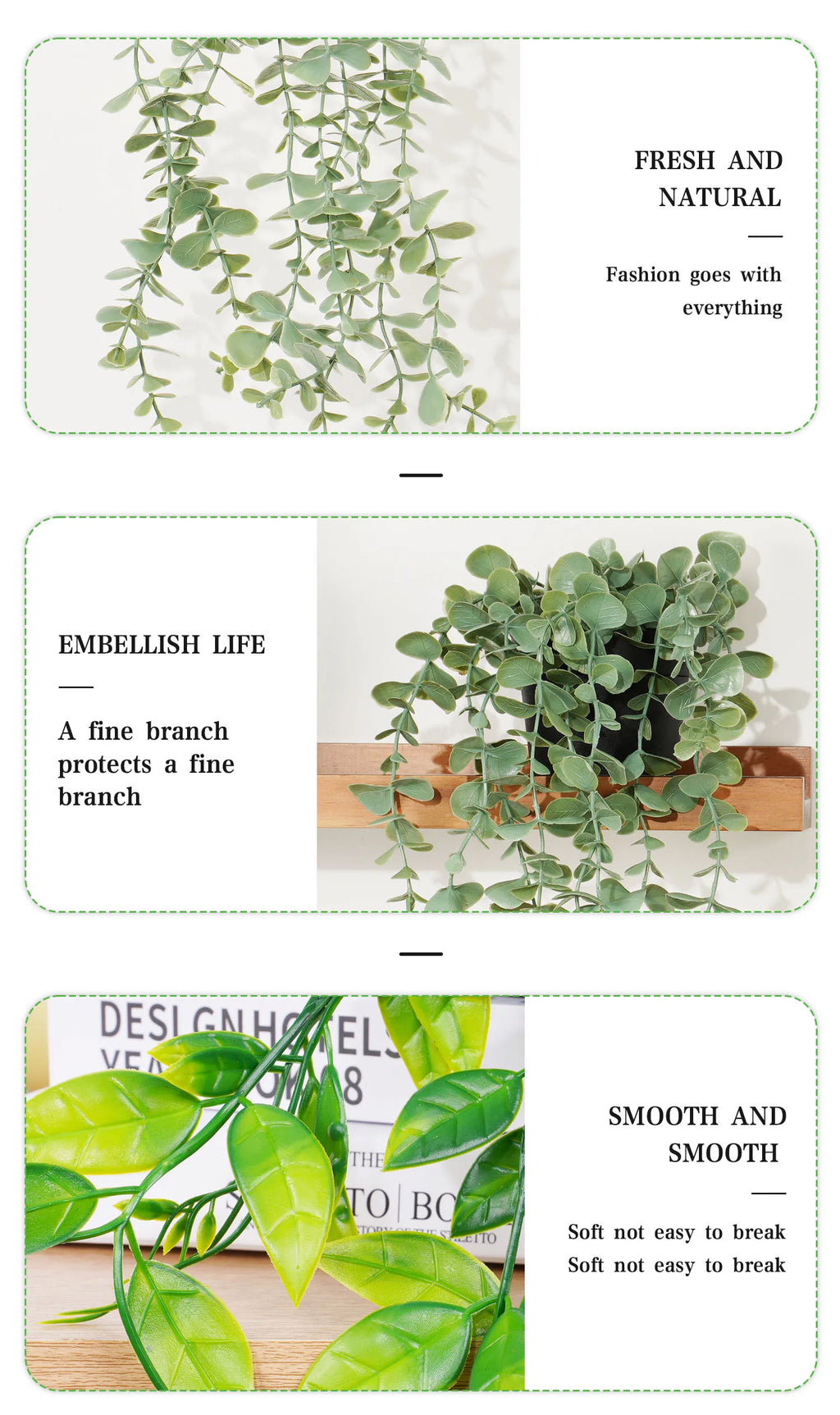 Artificial Vine Hanging Outdoor Home & Bridal Shower Decor
