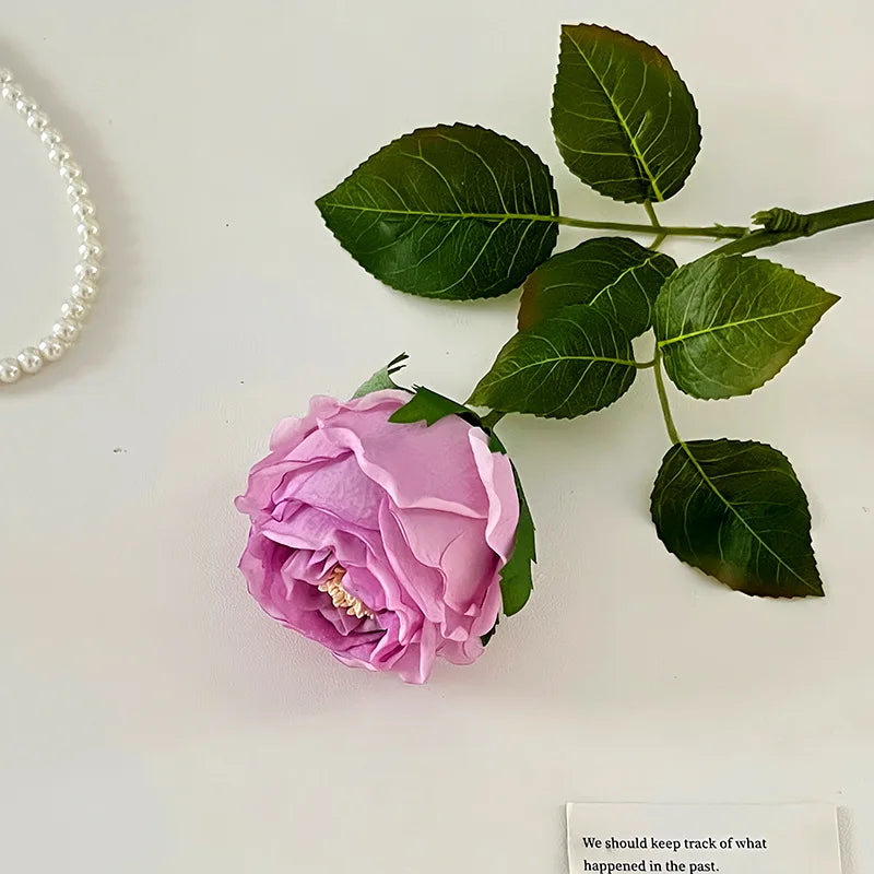 45cm Artificial Silk Rose Flower Indoor Home Decor for Events