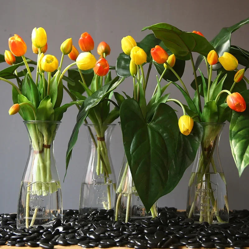 40cm Five-Headed Artificial Tulip Bouquet – Nordic Style