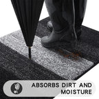 Indoor Non-Slip Entrance Door Mat Absorbent Low-Profile Welcome Rug Front Door Carpet