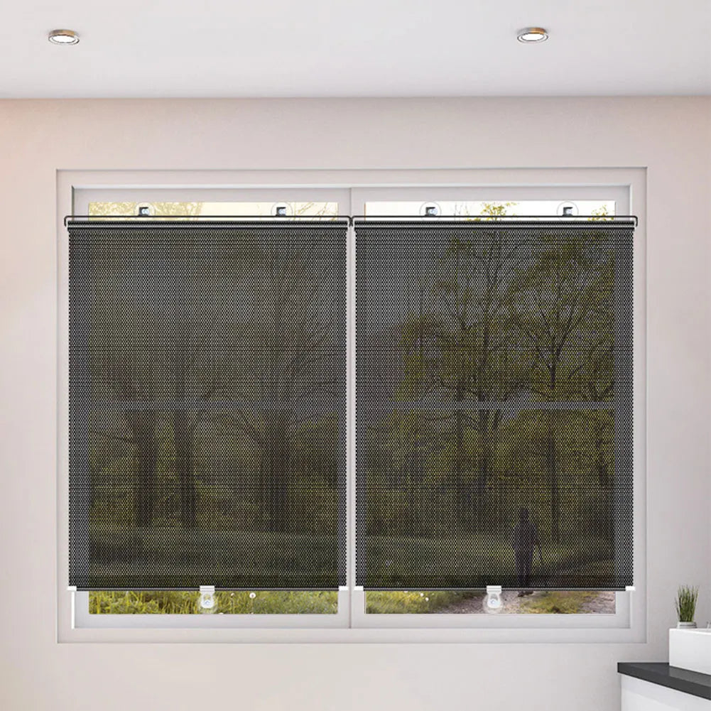 Universal Nail-Free Roller Blinds Blackout Curtains for Home & Office