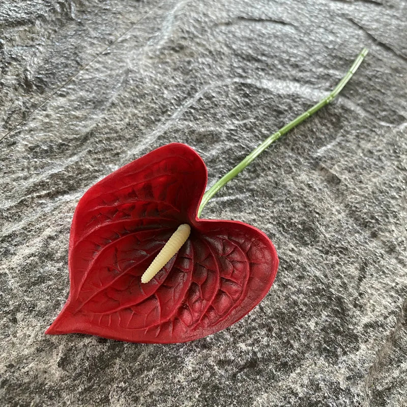 3D Printing Anthurium Artificial Flower – Wedding & Home Decor, 33cm Faux Palm
