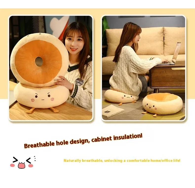 Round Anime Polka Dot Seat Cushion – Memory Foam Comfort for Adults