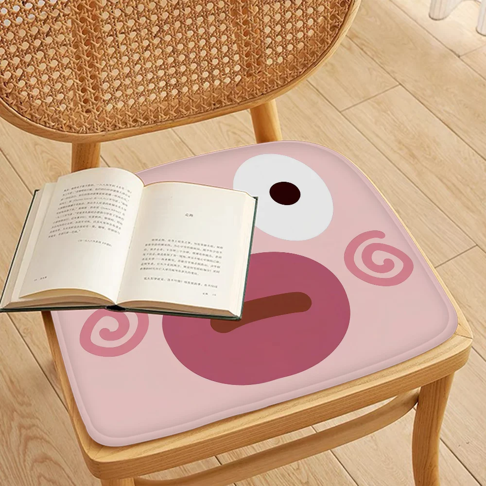 Funny Emoji Cartoon Seat Cushion – Square/Round, Soft & Breathable