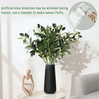 1/3/5Pcs Artificial Olive Leaves Tree Branch with Fruit
