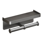 Wall-Mounted Toilet Paper Holder with Mobile Phone Shelf Bathroom & Kitchen Roll Rack
