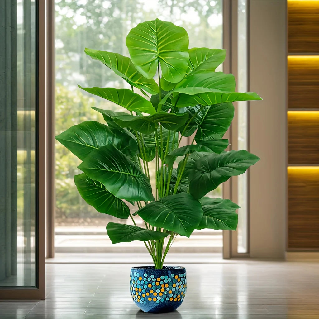 100cm Lifelike Artificial Palm Tree – 18 Leaves (1pc)