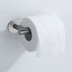 Black Stainless Steel Toilet Paper Holder Self-Adhesive Bathroom Tissue Rack