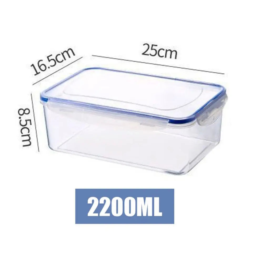 Transparent Plastic Refrigerator Storage Box – Multi-Size Options