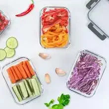 High Borosilicate Glass Lunch Box – Airtight, Reusable, Food-Grade, Eco-Friendly Bento Container