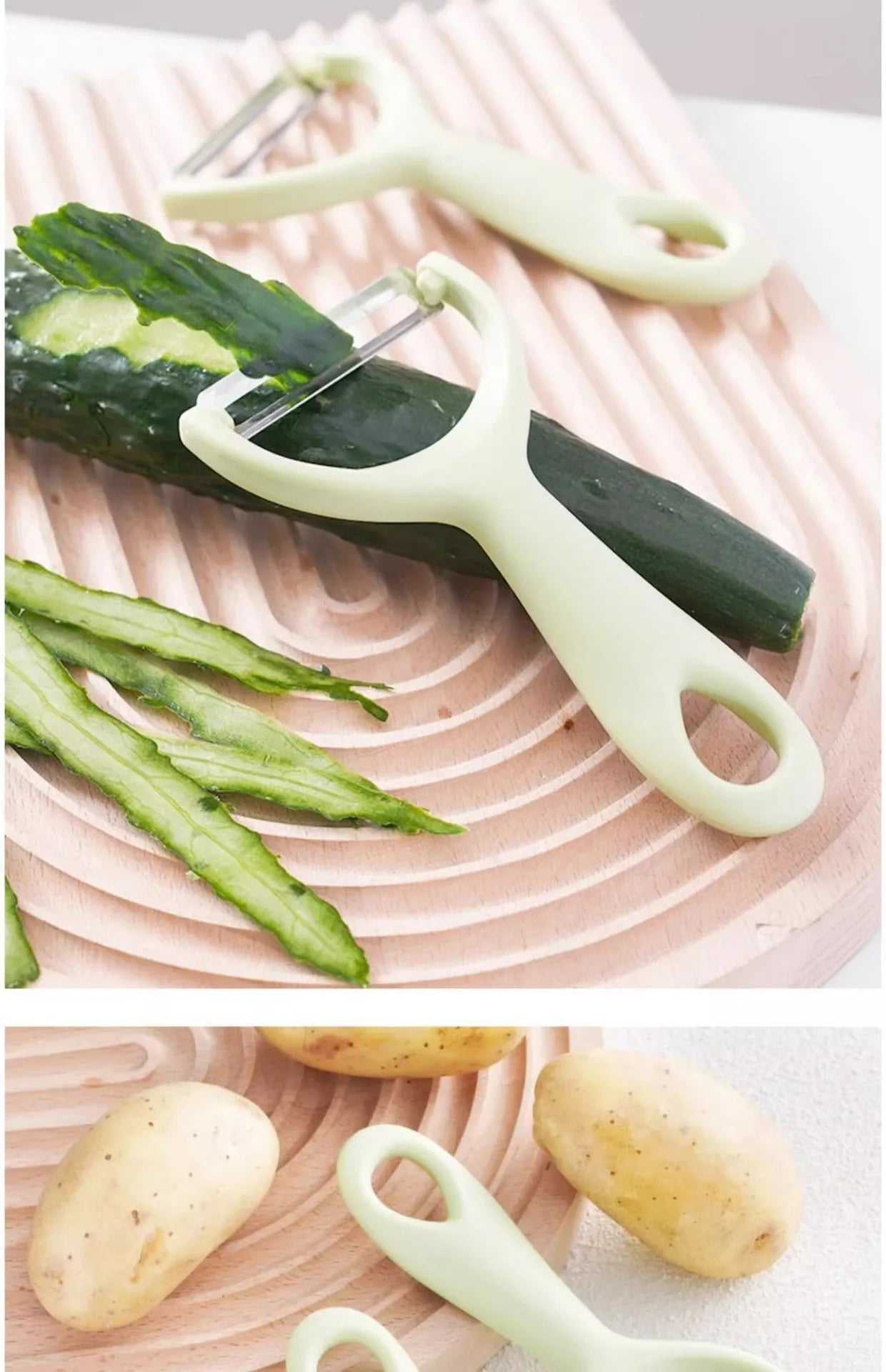Stainless Steel Vegetable & Fruit Peeler with PP Handle – Multi-Purpose Kitchen Peeling Tool