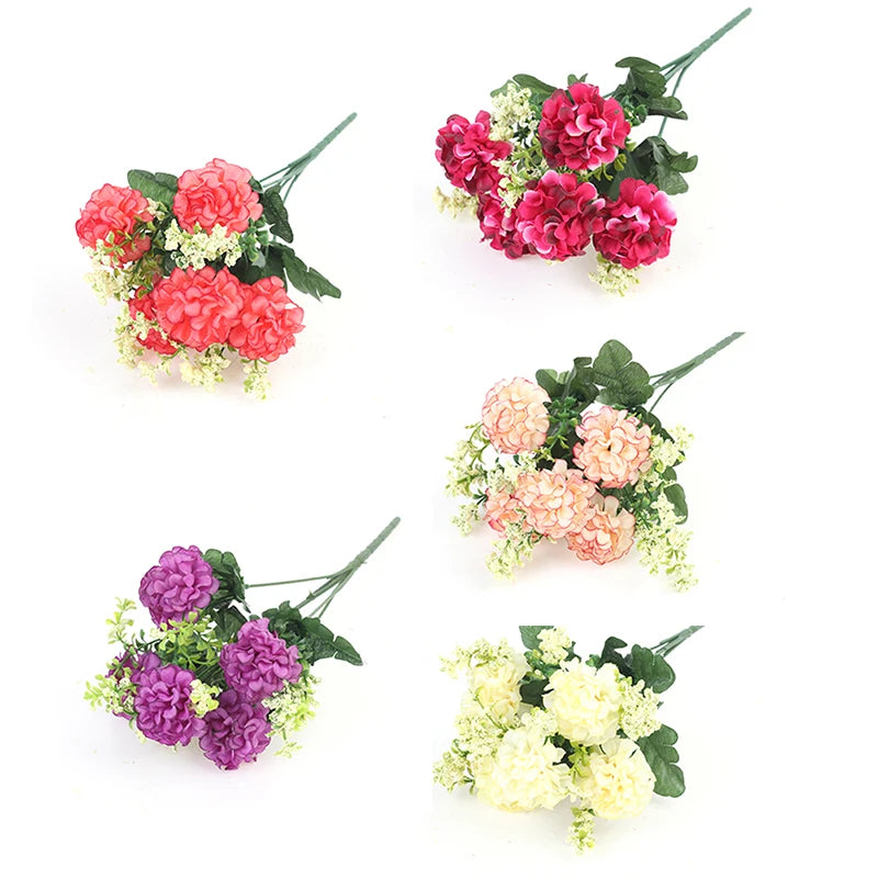 Artificial Silk Flower Bouquet – 28cm Hydrangea