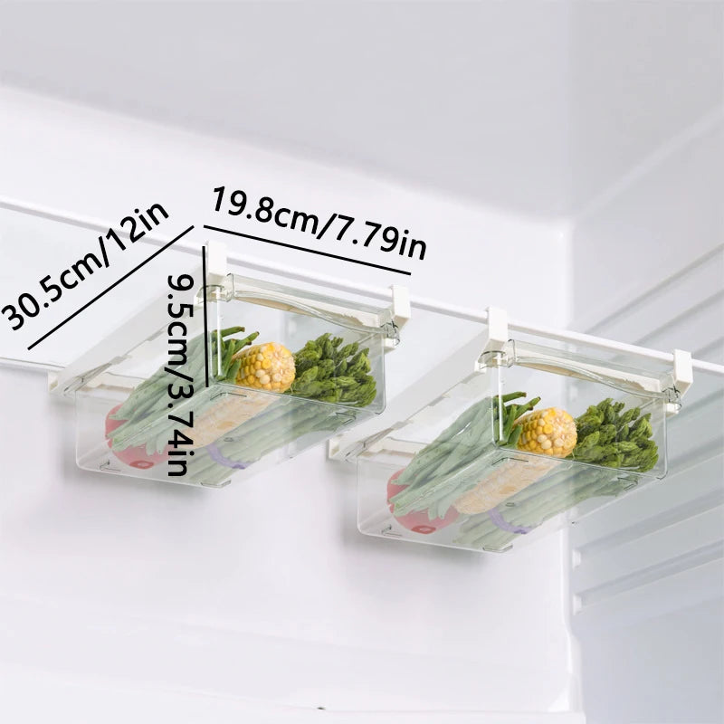 Refrigerator Drawer Storage Box – Transparent Food Organizer