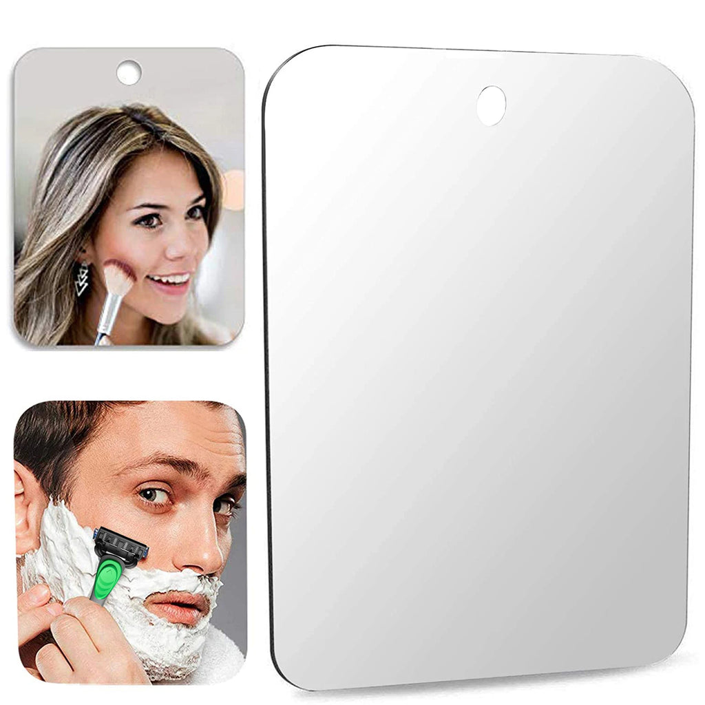 Fogless Acrylic Mirror for Shower, Travel, and Bathroom Grooming Tools
