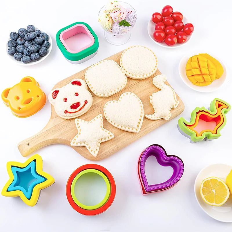 Stainless Steel Sandwich Cutter – Fun Animal Shapes, Food-Grade