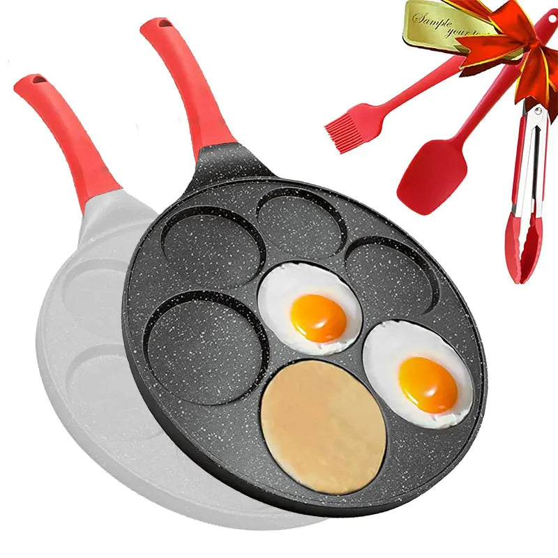 7-Cup Nonstick Mini Pancake & Omelet Pan – Multi-Section Breakfast Griddle
